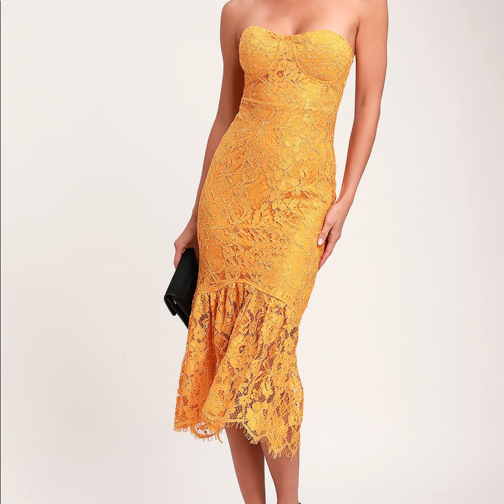Marigold Lace Dress